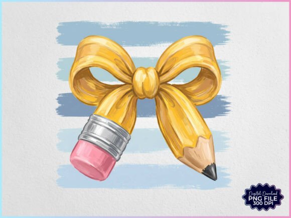 Download Preppy Rustic Back to School Pencil Bow - Back to school Collection