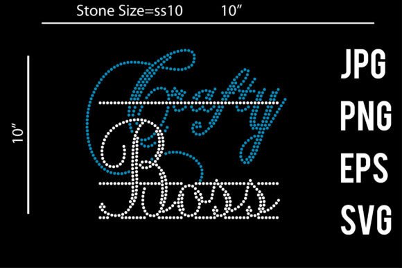 Download Crafty Boss Rhinestone Template Design - Crafty Collection