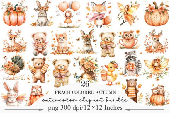 Download Peach Colored Autumn Clipart - Premium Resources