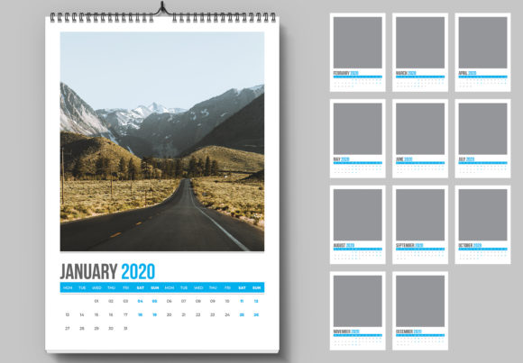 Download Wall Calendar PSD File - Premium Resources